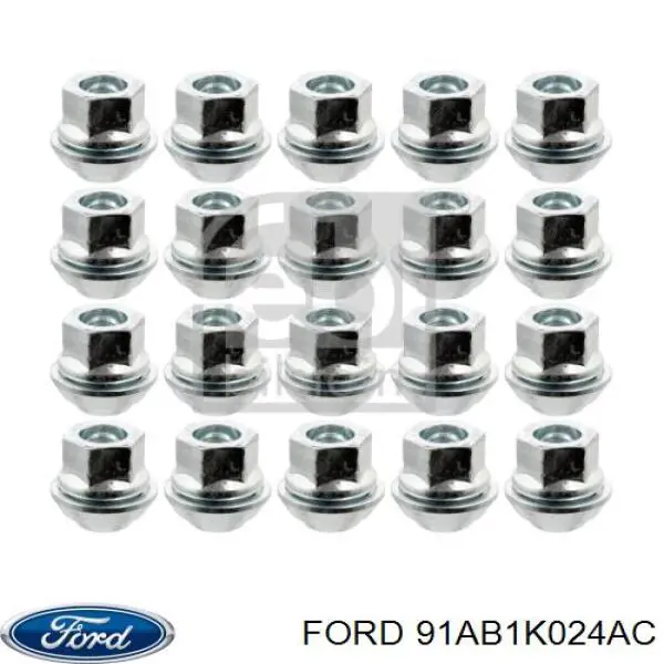 Купить 91AB1K024AC Ford Гайки колесные