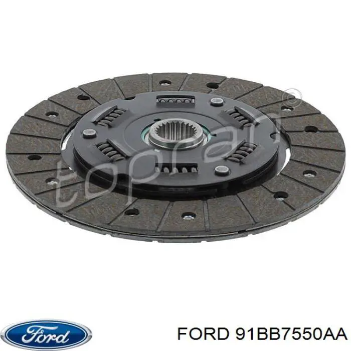 Диск сцепления 91BB7550AA Ford