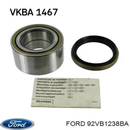 Подшипник задней ступицы 92VB1238BA Ford