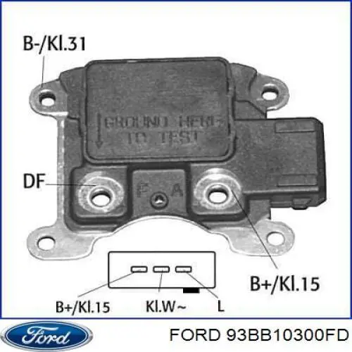 Автомобильный генератор Ford 93BB10300FD цена, от 129.25 USD
