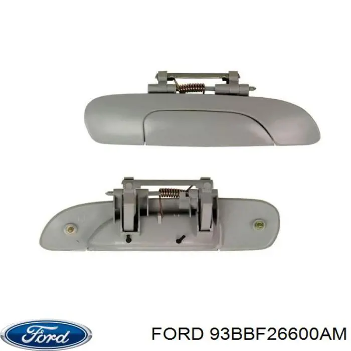 93BBF26600AM Ford maçaneta externa direita da porta traseira