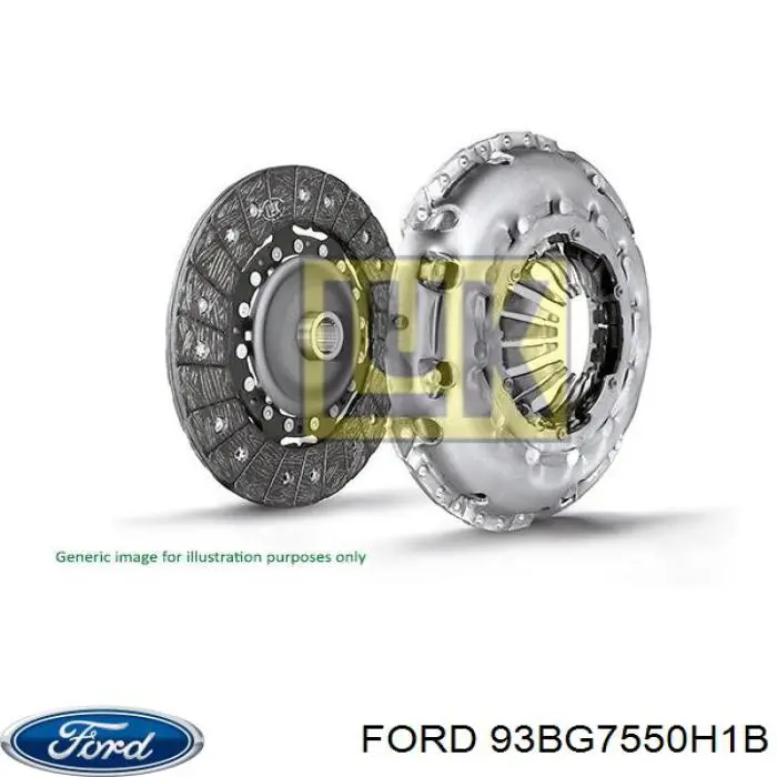 Диск сцепления 93BG7550H1B Ford