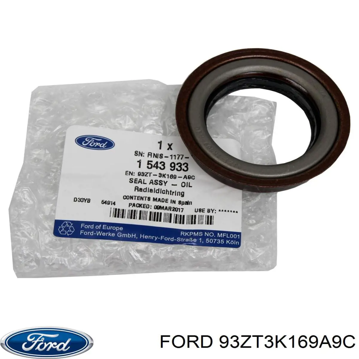 Сальник полуоси переднего моста, левой Ford 93ZT3K169A9C цена, от 12.76 USD