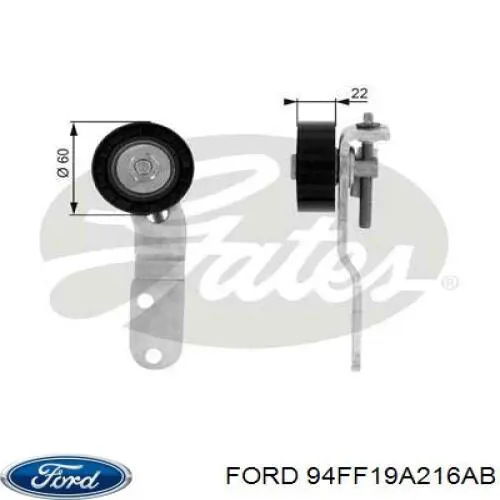 Купить 94FF19A216AB Ford Натяжитель приводного ремня