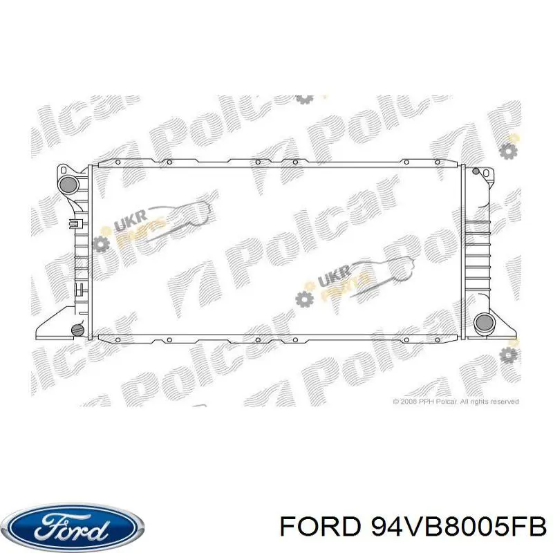 Радиатор 94VB8005FB Ford