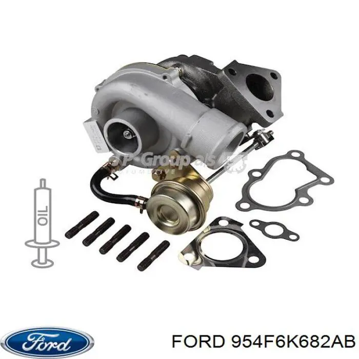 Турбина 954F6K682AB Ford