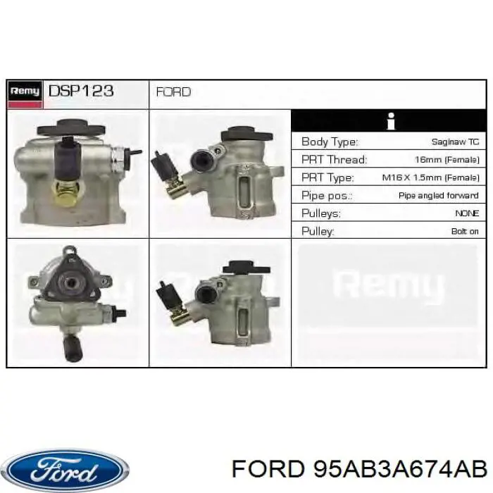 95AB3A674AB Ford ГУР руля