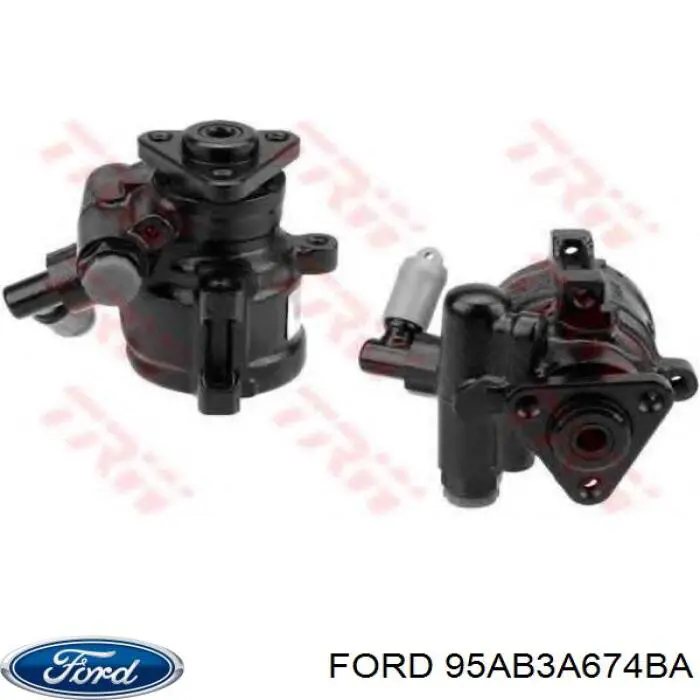 Купить 95AB3A674BA Ford Насос рулевого управления