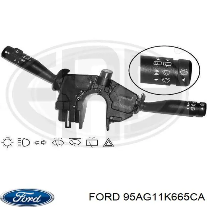 Переключатель подрулевой, левый Ford 95AG11K665CA цена, от 51.44 USD
