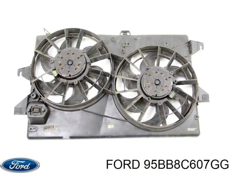 Диффузор радиатора охлаждения в сборе с мотором и крыльчаткой Ford 95BB8C607GG цена, от 162.64 USD