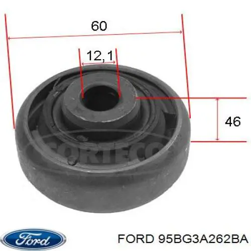 Сайлентблок передней подвески Ford 95BG3A262BA цена, от 3.61 USD