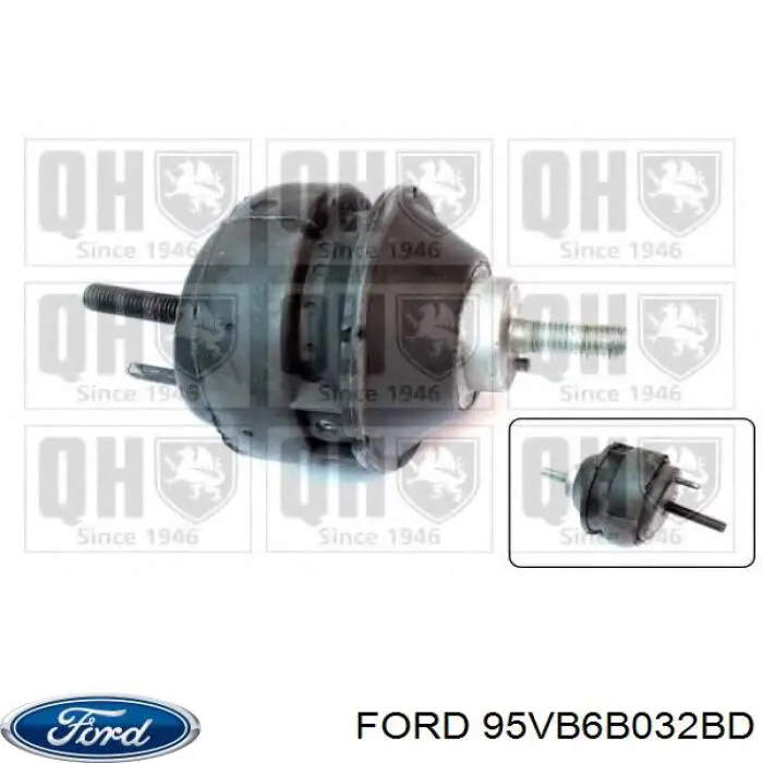 Гидроопора двигателя левая Ford 95VB6B032BD цена, от 28.98 USD