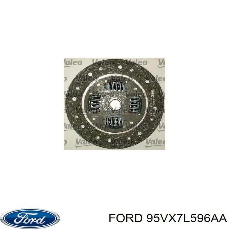 Купить 95VX7L596AA Ford Комплект сцепления (диск, корзина, подшипник)