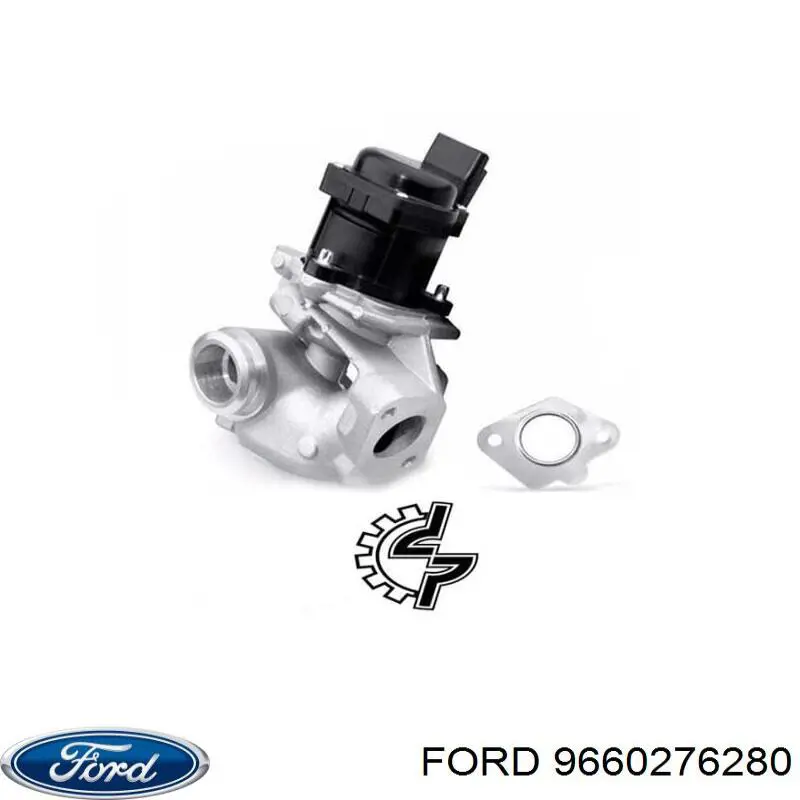 9660276280 Ford válvula egr de recirculação dos gases
