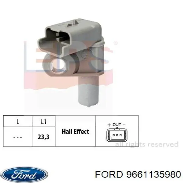 Датчик фаз Ford 9661135980 цена, от 5.07 USD