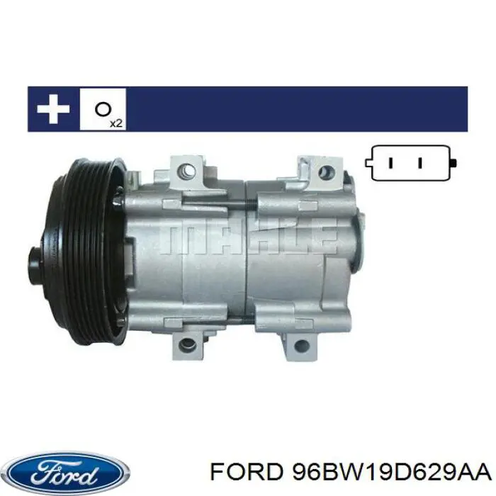 96BW19D629AA Ford compressor de aparelho de ar condicionado