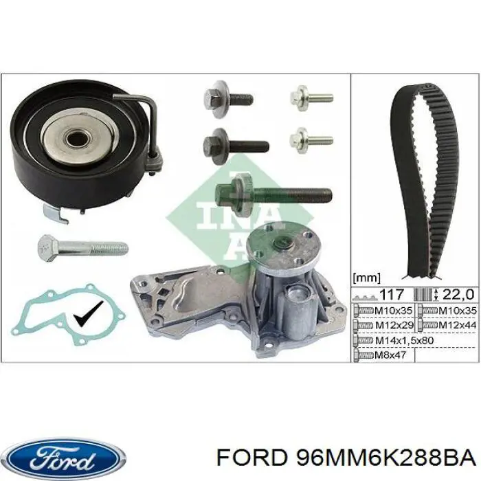 Ремень ГРМ 96MM6K288BA Ford