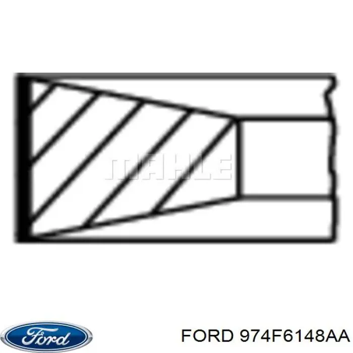 Кольца поршневые STD на 1 цилиндр Ford 6193382 цена, от 20.64 USD
