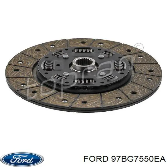 97BG7550EA Ford диск сцепления