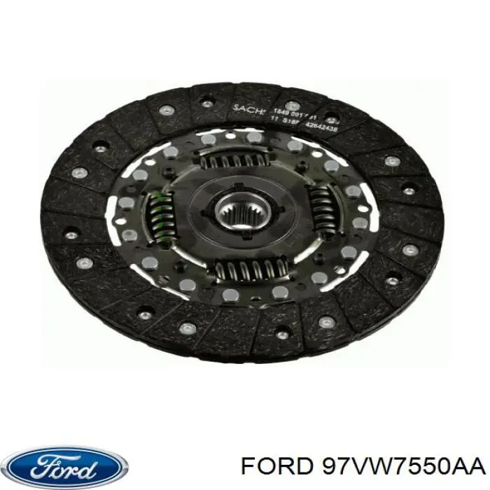 97VW7550AA Ford диск сцепления