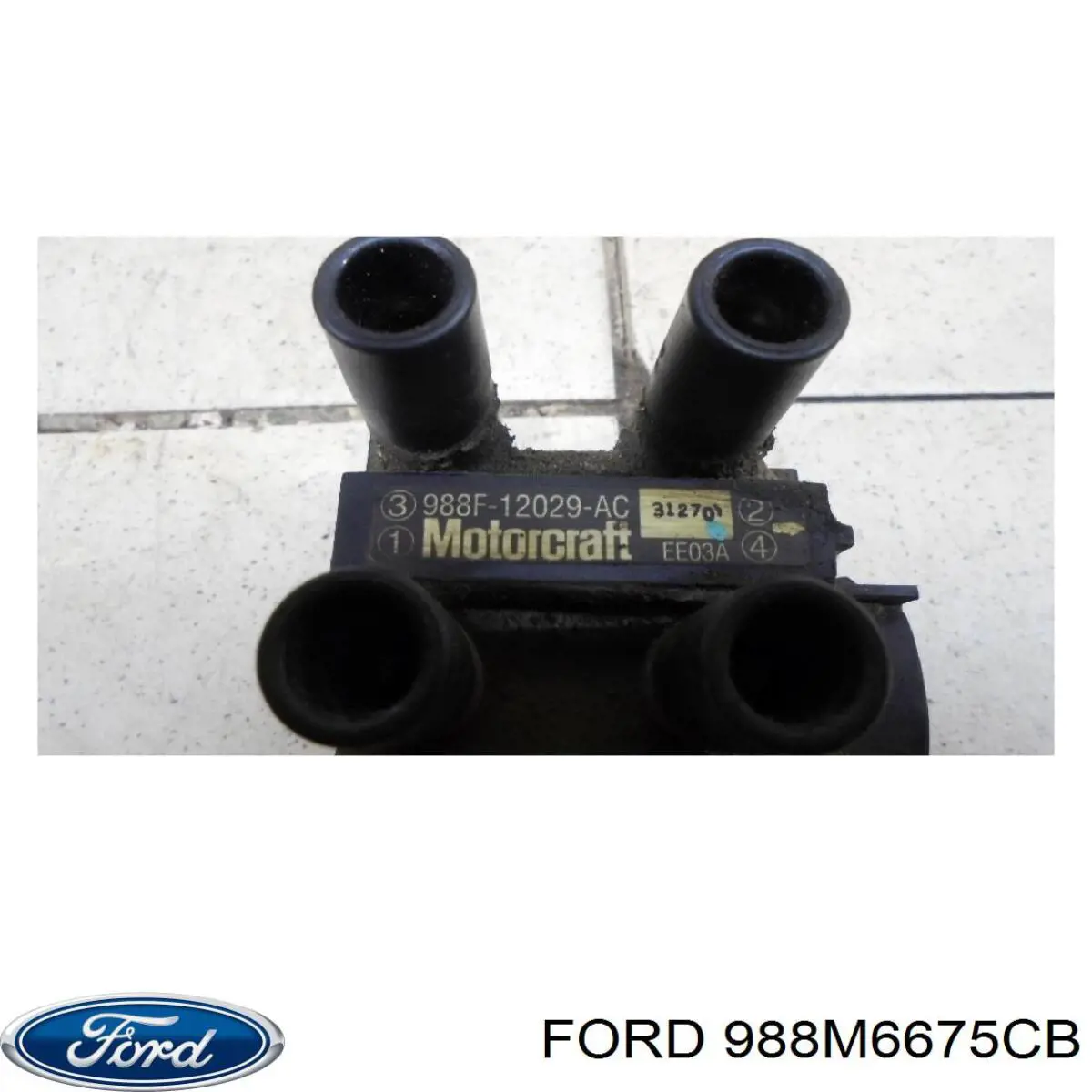 988M6675CB Ford panela de óleo de cárter do motor