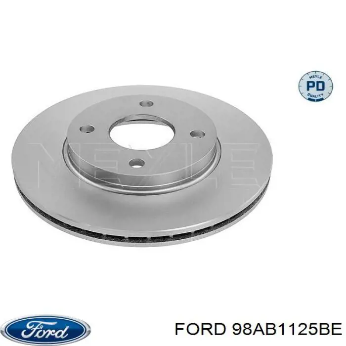 98AB1125BE Ford диск тормозной передний