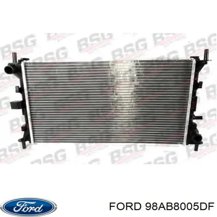 Купить 98AB8005DF Ford Радиатор водяной