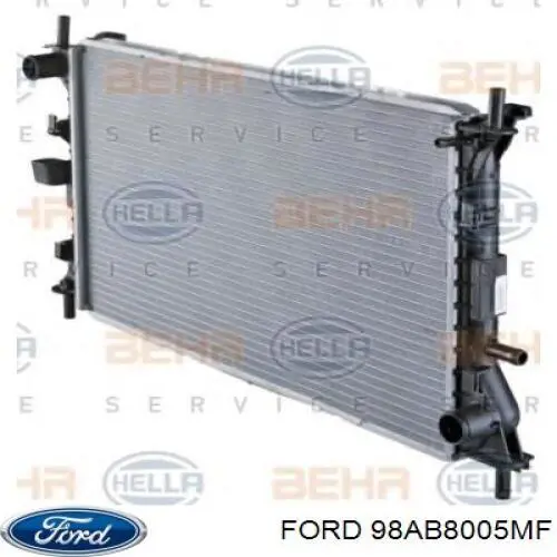 Купить 98AB8005MF Ford Радиатор водяной