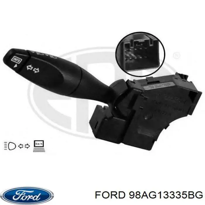 Переключатель подрулевой, левый Ford 98AG13335BG цена, от 34.88 USD