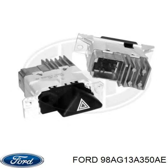 Купить 98AG13A350AE Ford Кнопка включения аварийной сигнализации