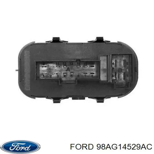 Кнопочный блок управления стеклоподъемником передний левый Ford 98AG14529AC цена, от 11.98 USD