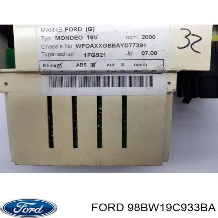 98BW19C933BA Ford Механизм управления кондиционером