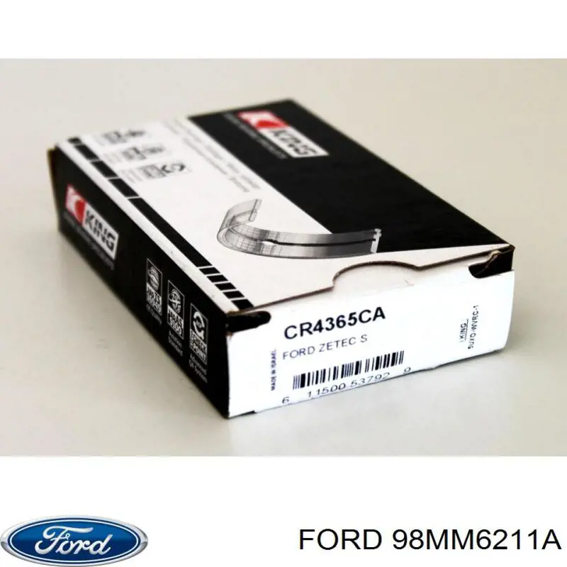 Шатунные вкладыши коленчатого вала Ford 98MM6211A цена, от 31.67 USD