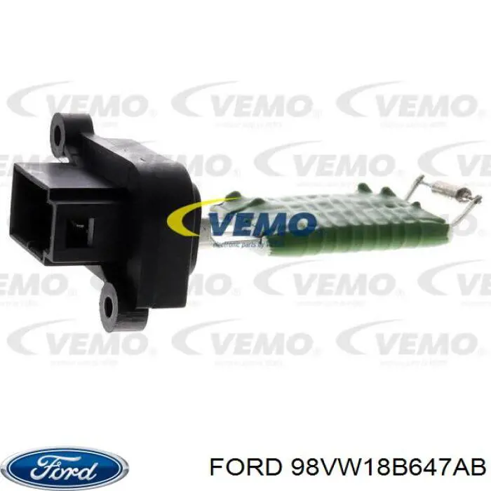 Купить 98VW18B647AB Ford Регулятор оборотов вентилятора печки