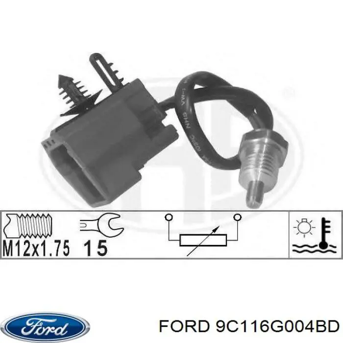 Датчик указателя температуры охлаждающей жидкости Ford 9C116G004BD цена, от 11.36 USD