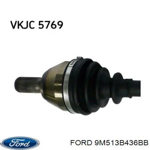 Полуось задняя правая Ford 9M513B436BB цена, от 92.40 USD