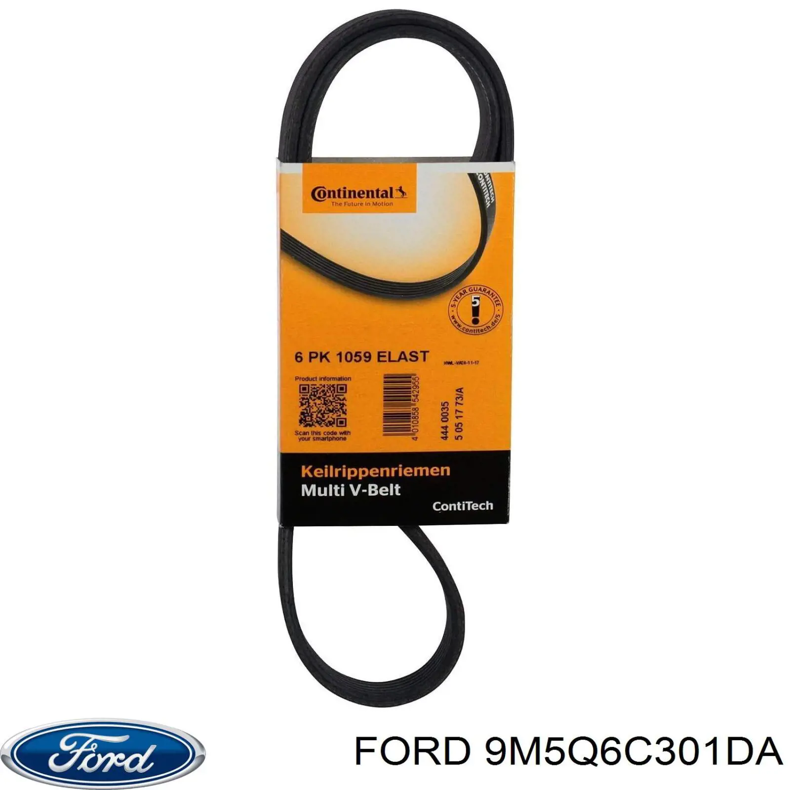 9M5Q6C301DA Ford Поликлиновый ремень