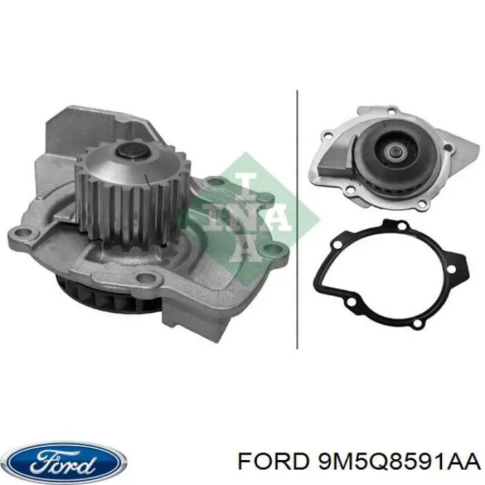 Помпа охлаждения Ford 9M5Q8591AA цена, от 33.41 USD