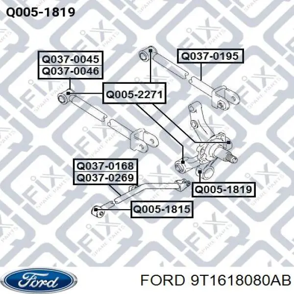 Стойка амортизатора задняя Ford 9T1618080AB цена, от 46.85 USD