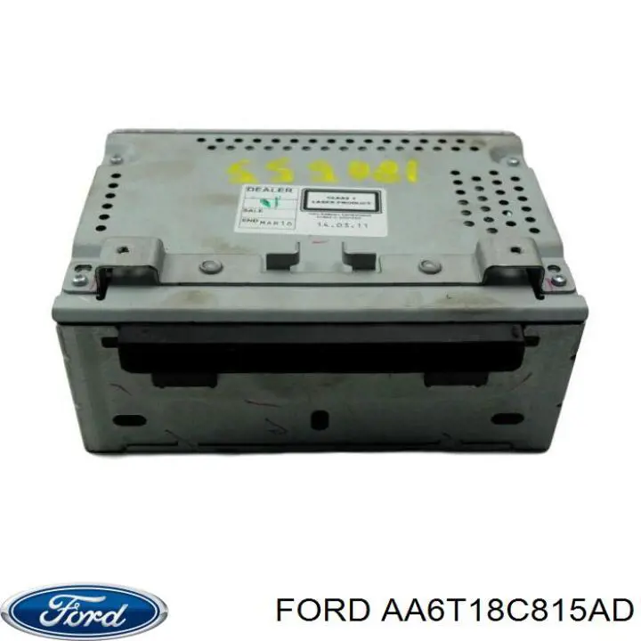 AA6T18C815AD Ford aparelhagem de som (rádio am/fm)