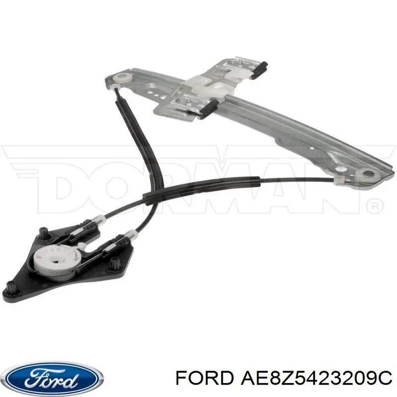 Механизм стеклоподъемника двери передней левой на Ford Fiesta 