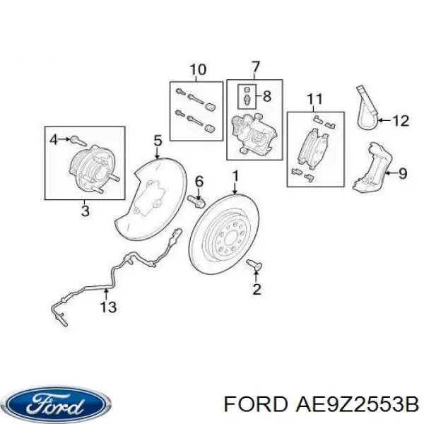 Купить BRCF336 Ford Суппорт задний левый