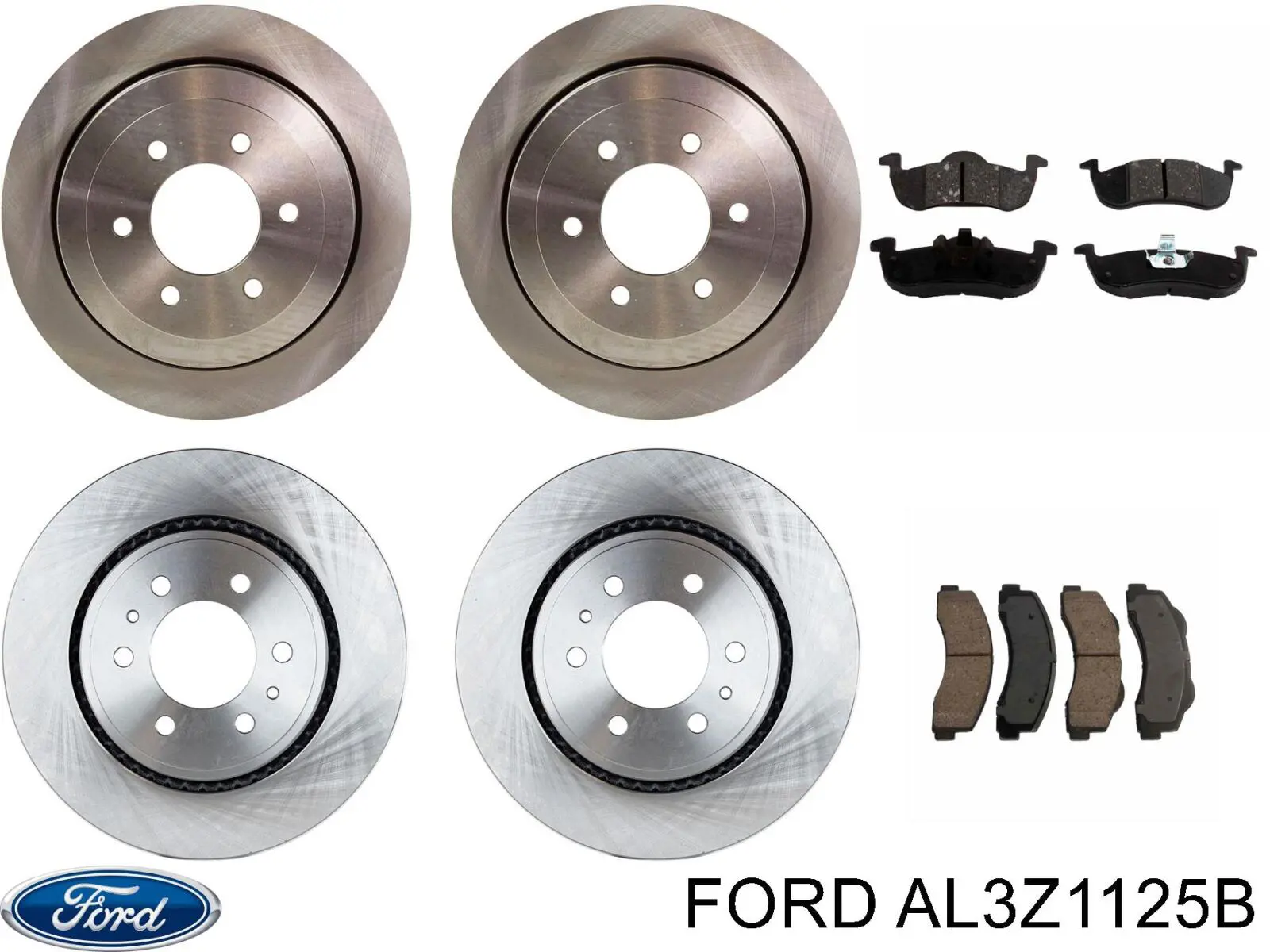 Передние тормозные диски AL3Z1125B Ford