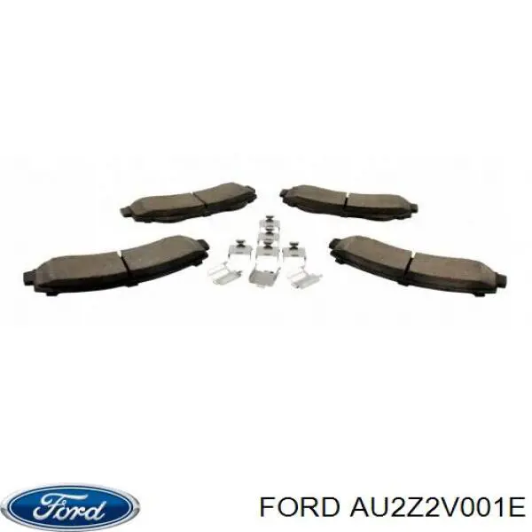 AU2Z2V001E Ford колодки тормозные передние дисковые