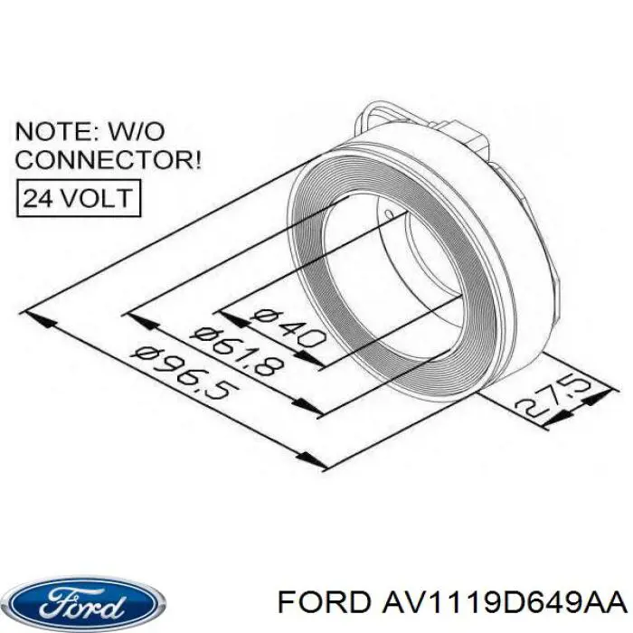 AV1119D649AA Ford 