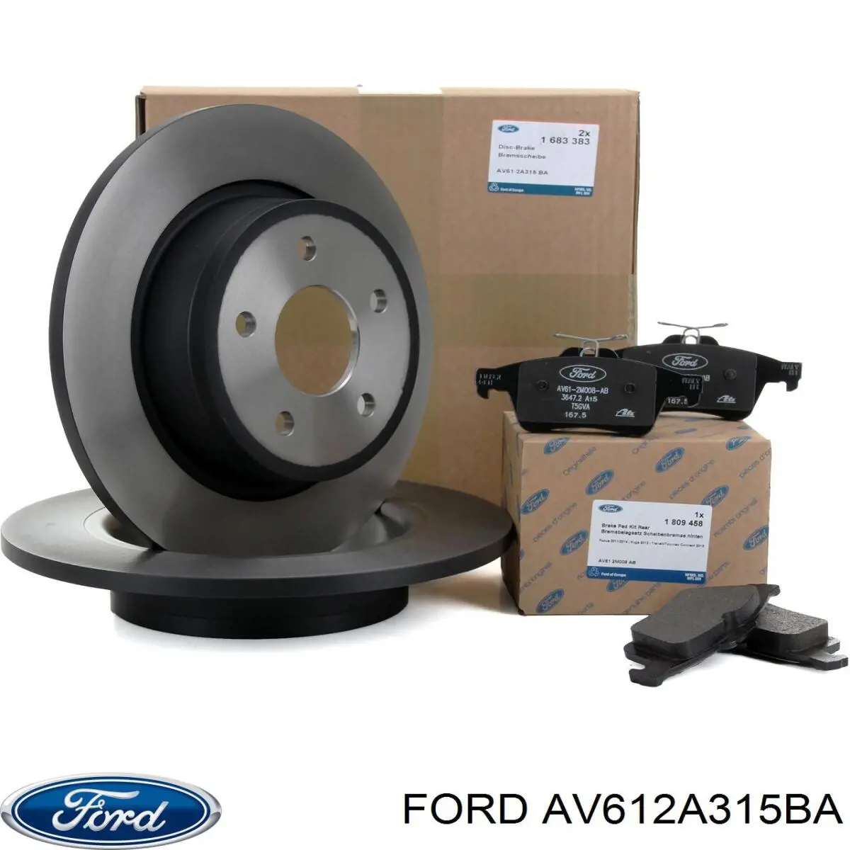 Задний тормозной диск Ford AV612A315BA цена, от 34.28 USD
