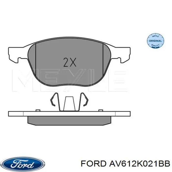 Колодки Ford AV612K021BB цена, от 19.38 USD
