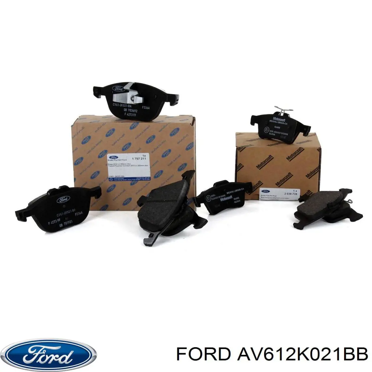 Купить AV612K021BB Ford Колодки тормозные