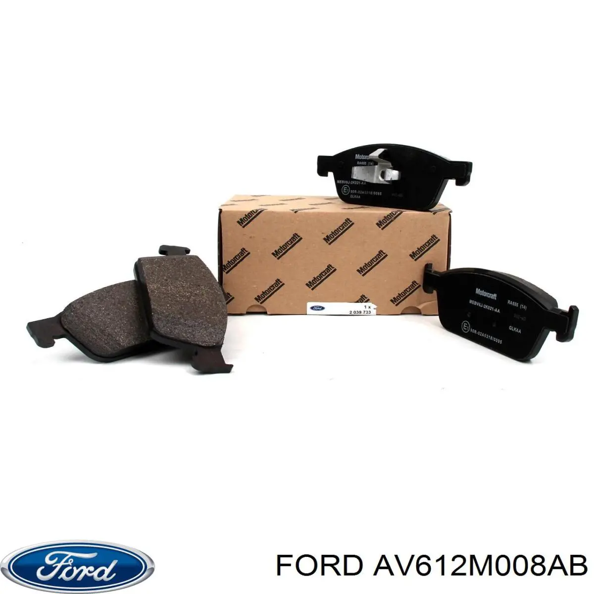 Задние дисковые колодки Ford AV612M008AB