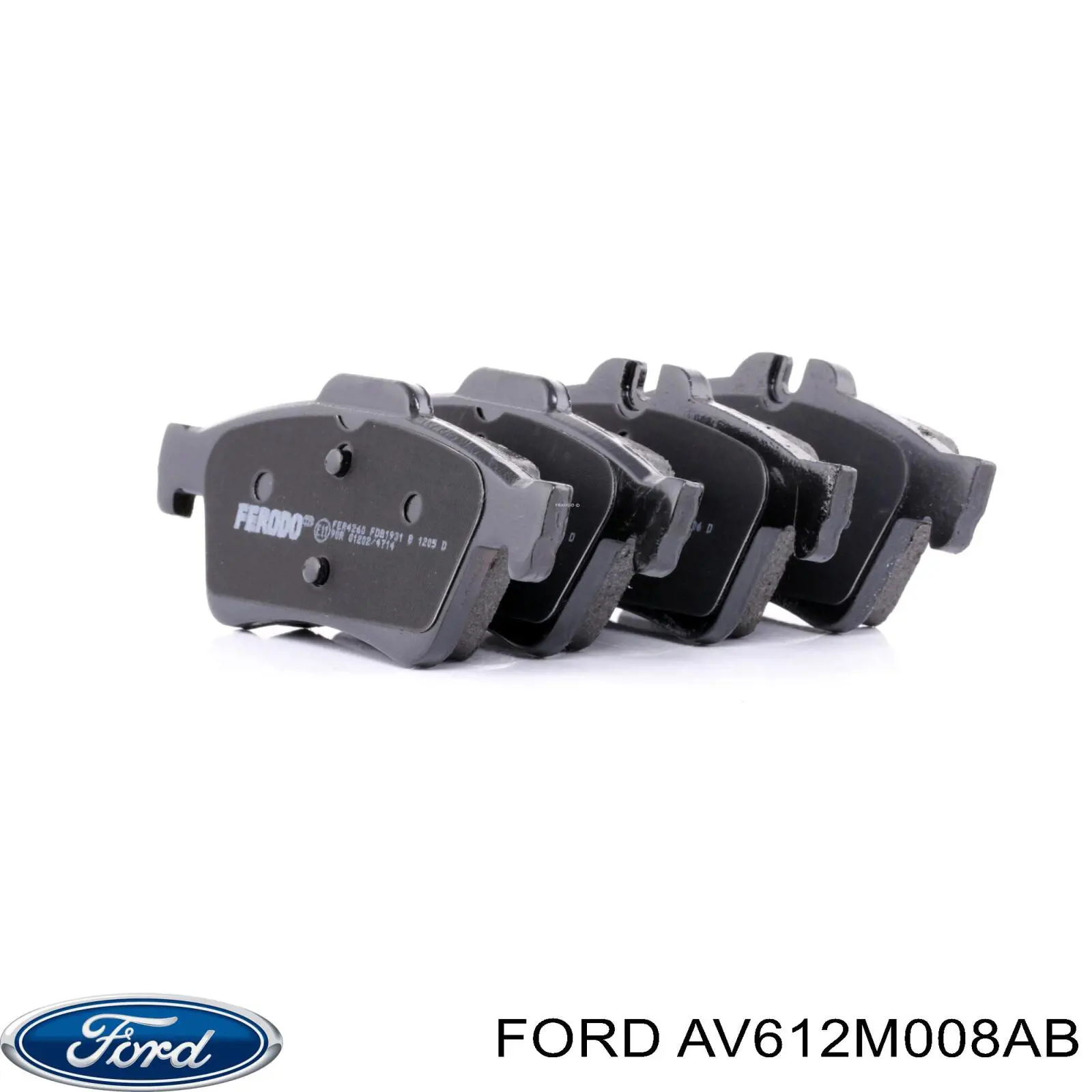 Купить AV612M008AB Ford Колодки тормозные задние, дисковые
